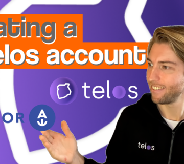 使用 Web 钱包创建 Telos 帐户 & 锚